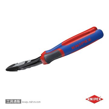 KNIPEX 7422-200 強力型斜ニッパー(ベントタイプ)の画像