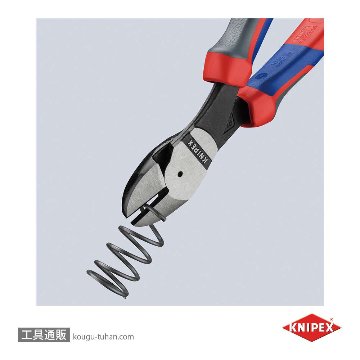 KNIPEX 7422-200 強力型斜ニッパー(ベントタイプ)の画像