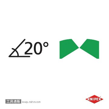 KNIPEX 7121-200SB 小型クリッパー ベントヘッド(SB)の画像