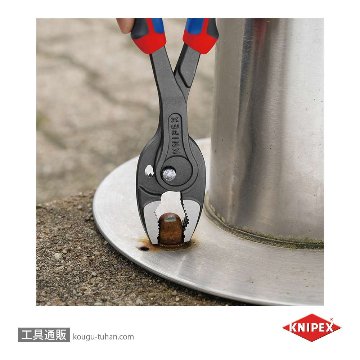 KNIPEX 8202-250SB スリップジョイントプライヤー ツインGR 250mmの画像