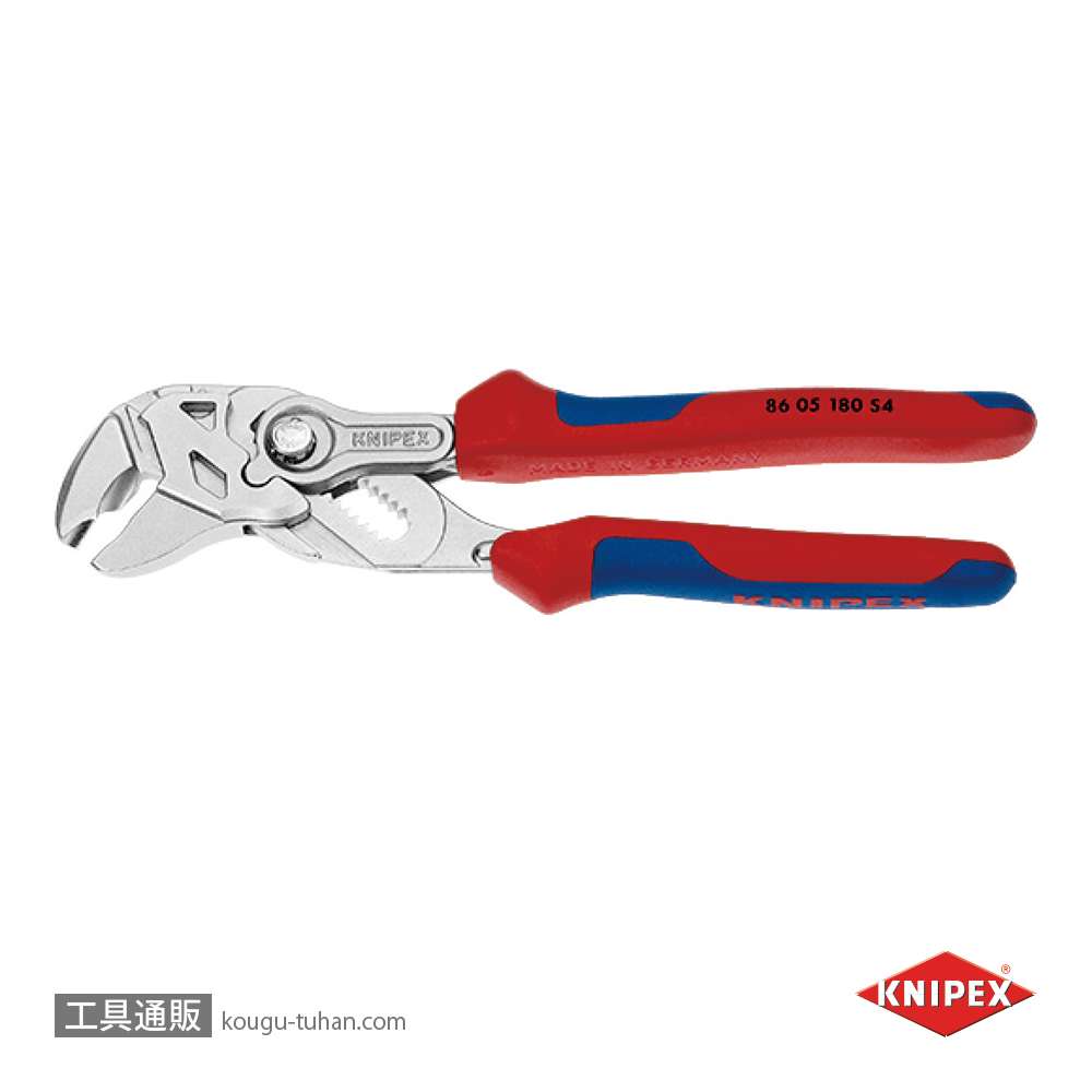 KNIPEX 8605-180S4 .プライヤーレンチ 180MM 航空機仕様の画像