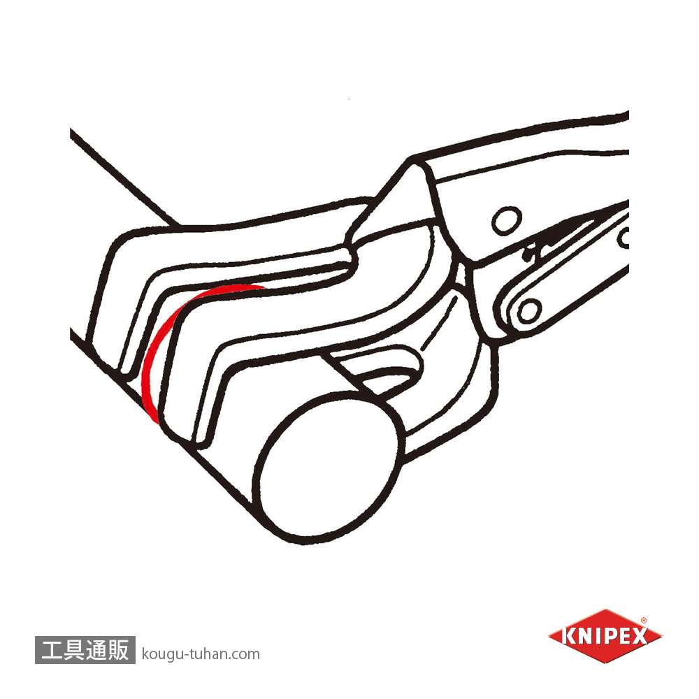 KNIPEX 4224-280 溶接用グリッププライヤーの画像