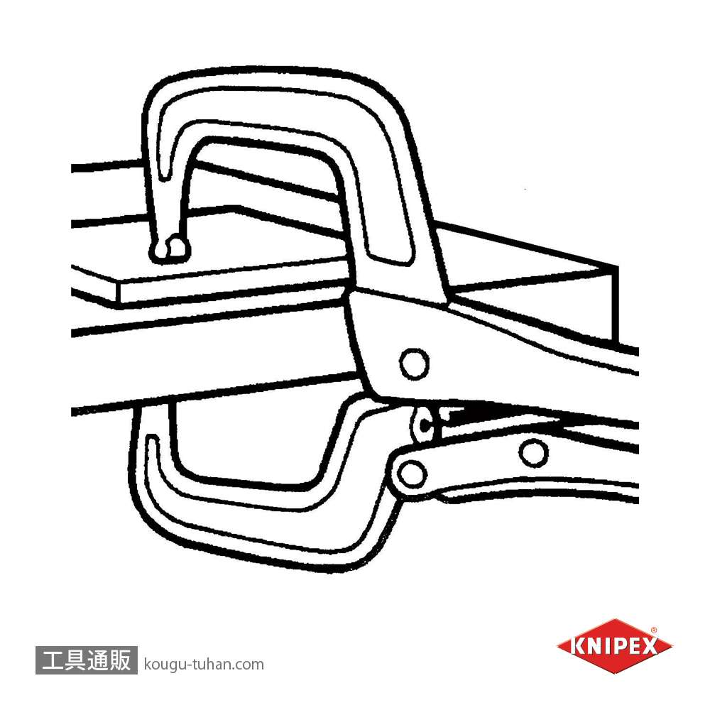 KNIPEX 4234-280 溶接用グリッププライヤーの画像