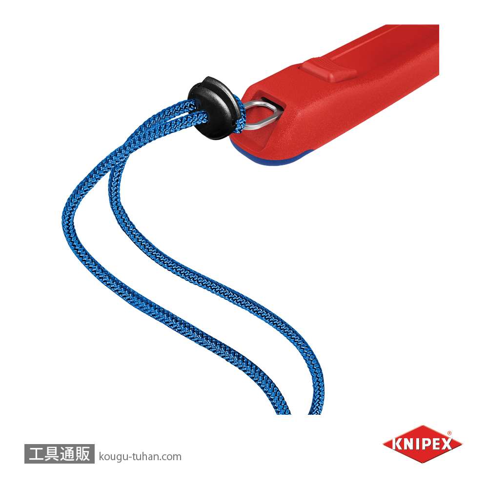 KNIPEX 006210TR テザーツールクリップ (10個入) レッドの画像