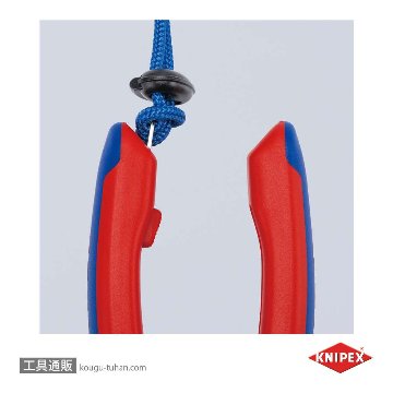 KNIPEX 006210TR テザーツールクリップ (10個入) レッドの画像