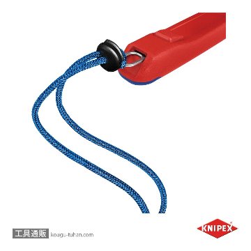KNIPEX 006210TR テザーツールクリップ (10個入) レッドの画像