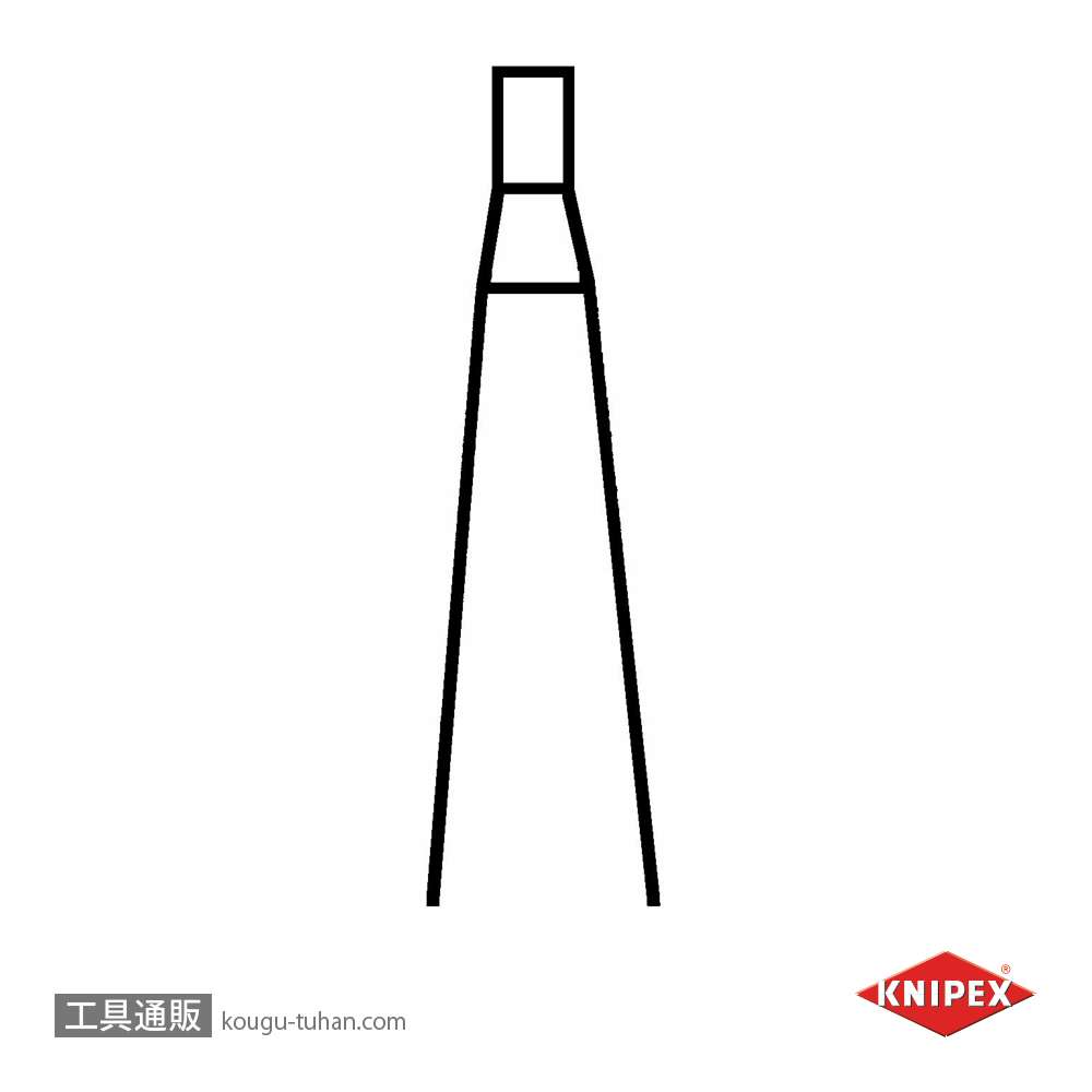 KNIPEX 4413-J0 穴用スナップリングプライヤー 直の画像