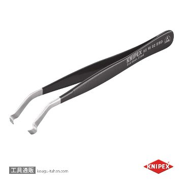 KNIPEX 9216-02ESD 精密ピンセット 120MMの画像