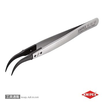 KNIPEX 9281-03 ESDチップ交換式ピンセット 130MMの画像