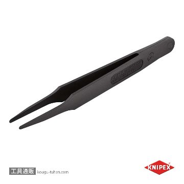 KNIPEX 9209-01ESD プラスチックピンセット 115MMの画像