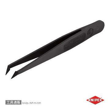 KNIPEX 9209-03ESD プラスチックピンセット 110MMの画像