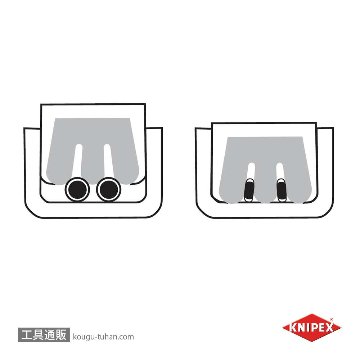 KNIPEX 9750-01 クリンピングプライヤー(スコッチロックコネクター用)の画像