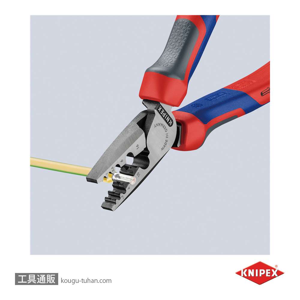KNIPEX 9772-180 エンドスリーブ用圧着ペンチの画像