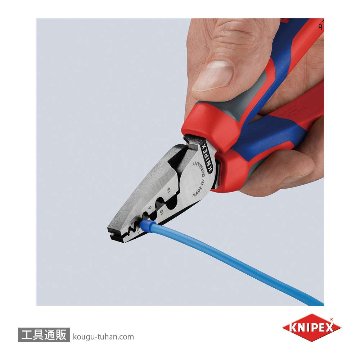 KNIPEX 9772-180 エンドスリーブ用圧着ペンチの画像