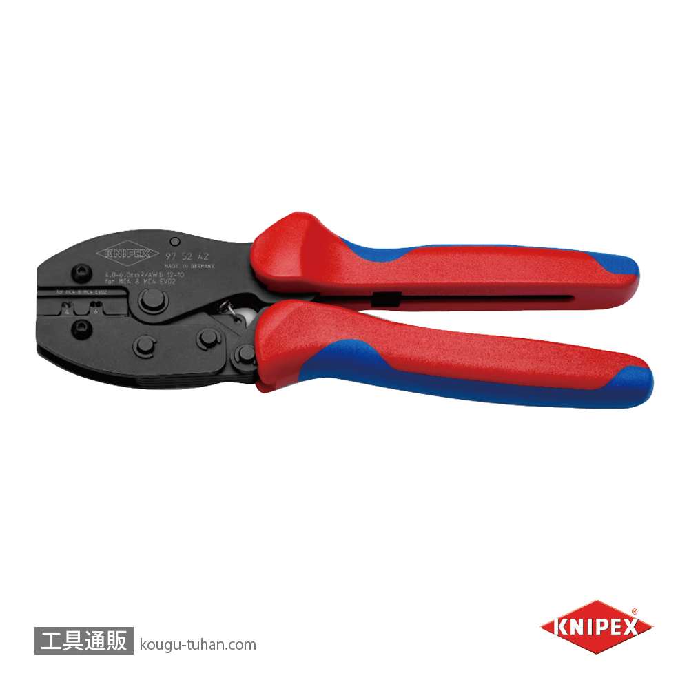 KNIPEX 9752-42 圧着プライヤー MC4/MC4EVO用 AWG12/10の画像