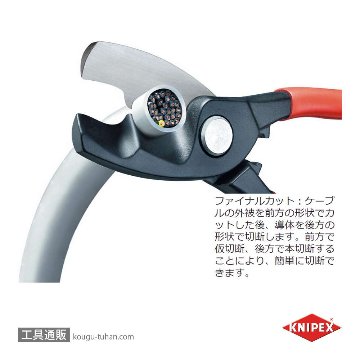KNIPEX 9511-200 ケーブルカッターの画像