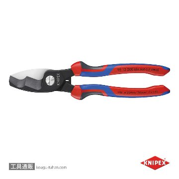 KNIPEX 9512-200SB ケーブルカッターの画像