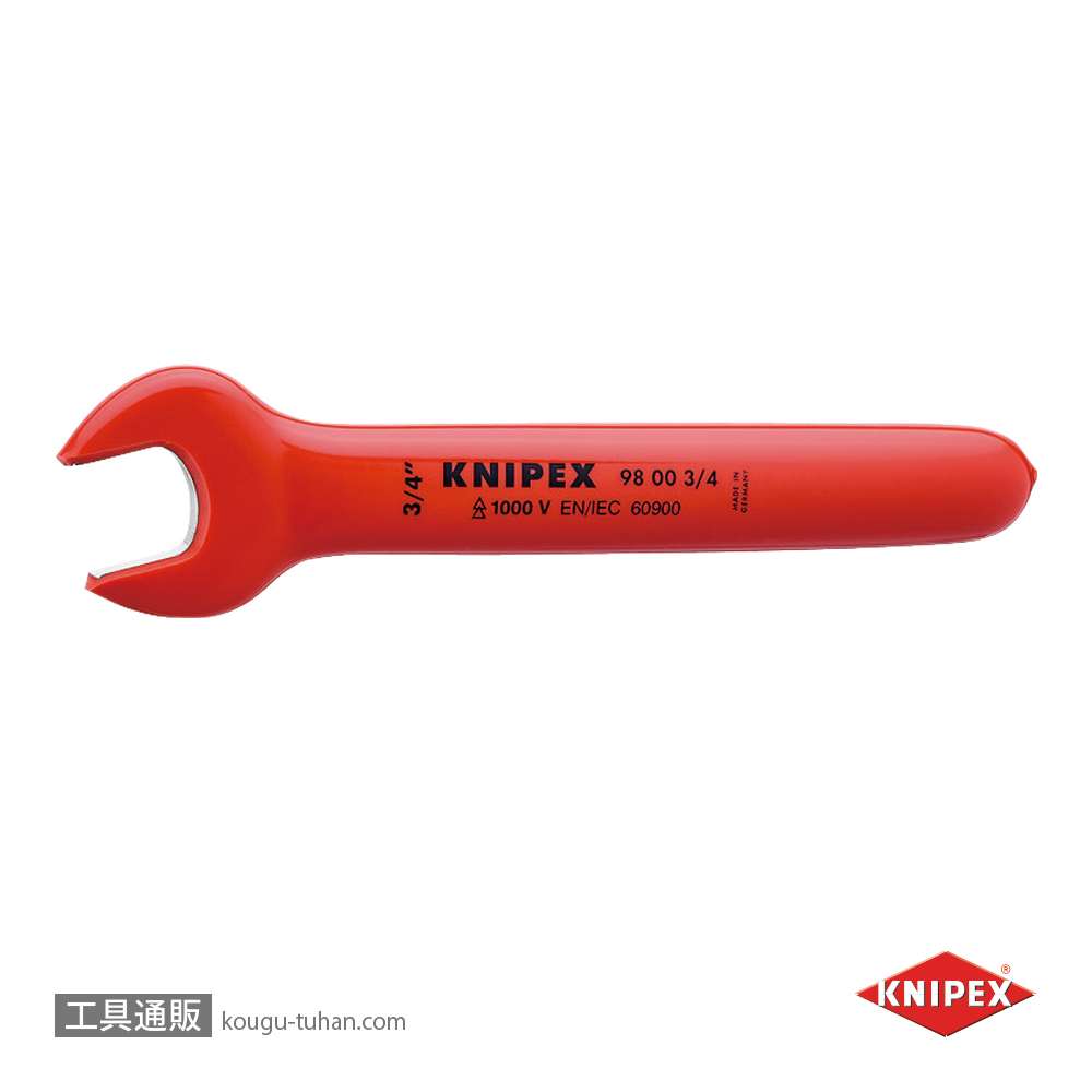 KNIPEX 9800-3/4 絶縁片口スパナ 1000Vの画像