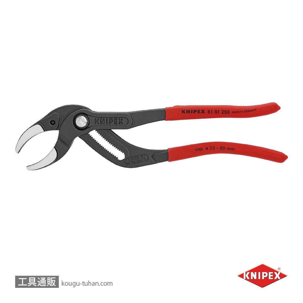 KNIPEX 8101-250SB パイププライヤー(SB)の画像