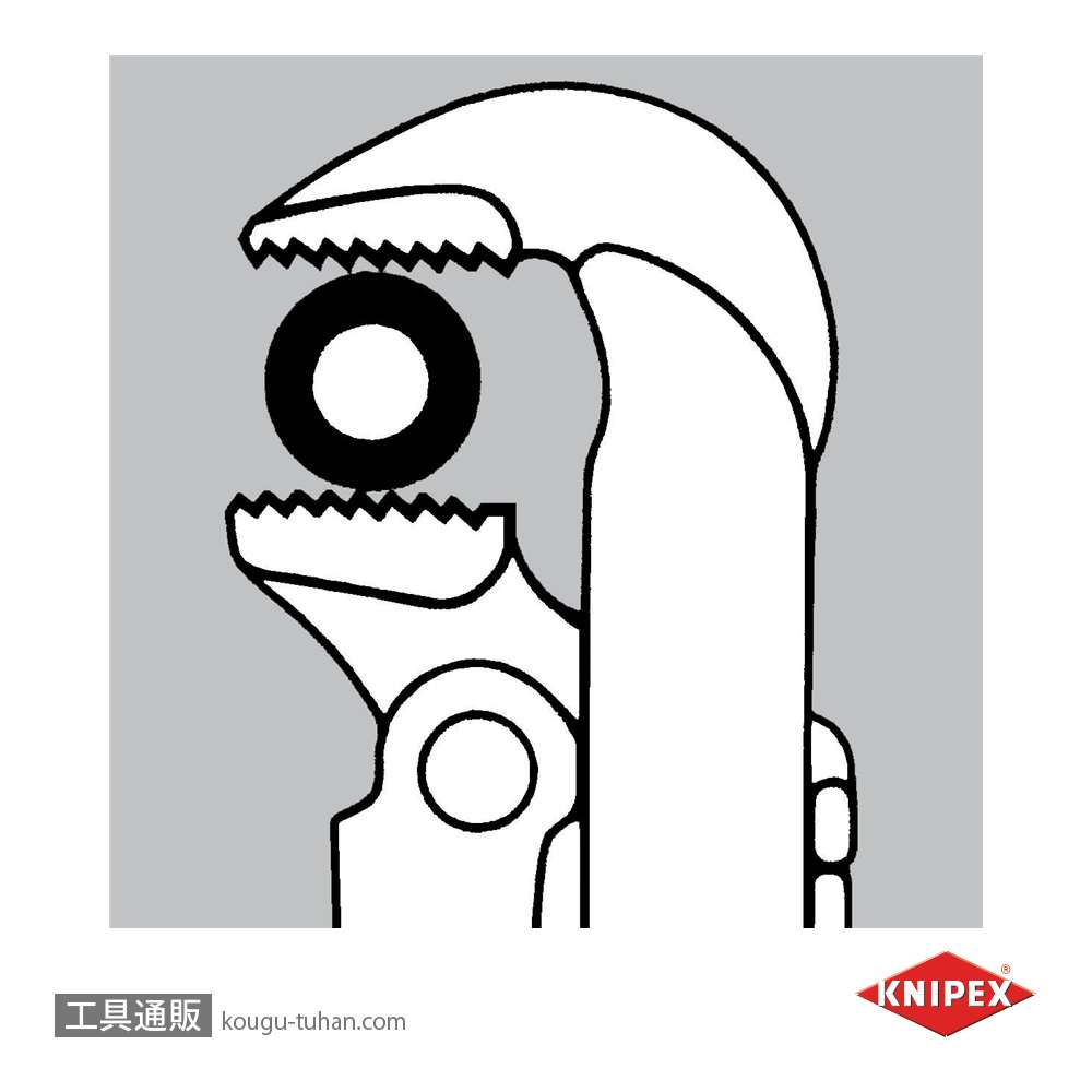 KNIPEX 8310-020 パイプレンチ(90°)の画像