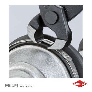 KNIPEX 1098-I220SB クランプホースバンドプライヤー 1-earの画像