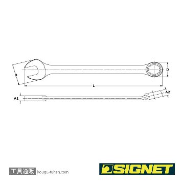SIGNET 30228 28MM コンビネーションレンチの画像