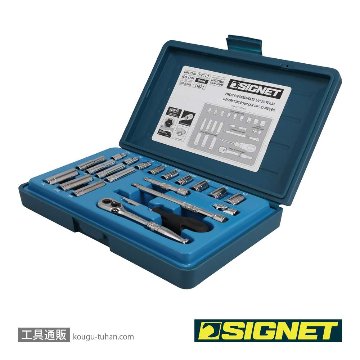 SIGNET 11621 1/4DR 21PC インチ ソケットレンチセットの画像