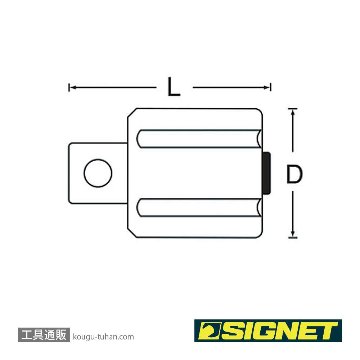 SIGNET 20693 ボルテックス 1/4"DRアダプター(差込角20MMの画像