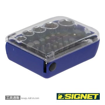 SIGNET 28275 1/4"ヘックスビット&1/4DRソケットセット (25PC)の画像