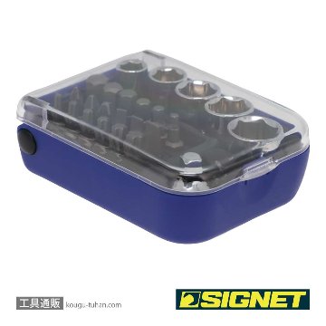 SIGNET 28275 1/4"ヘックスビット&1/4DRソケットセット (25PC)の画像