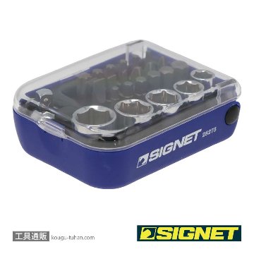 SIGNET 28275 1/4"ヘックスビット&1/4DRソケットセット (25PC)の画像