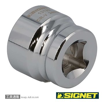 SIGNET 13132 1/2DR 24mm ショートソケット (6角)の画像