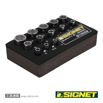 SIGNET 11332 1/4DR 13PC ソケットセット DESIGNトレーの画像