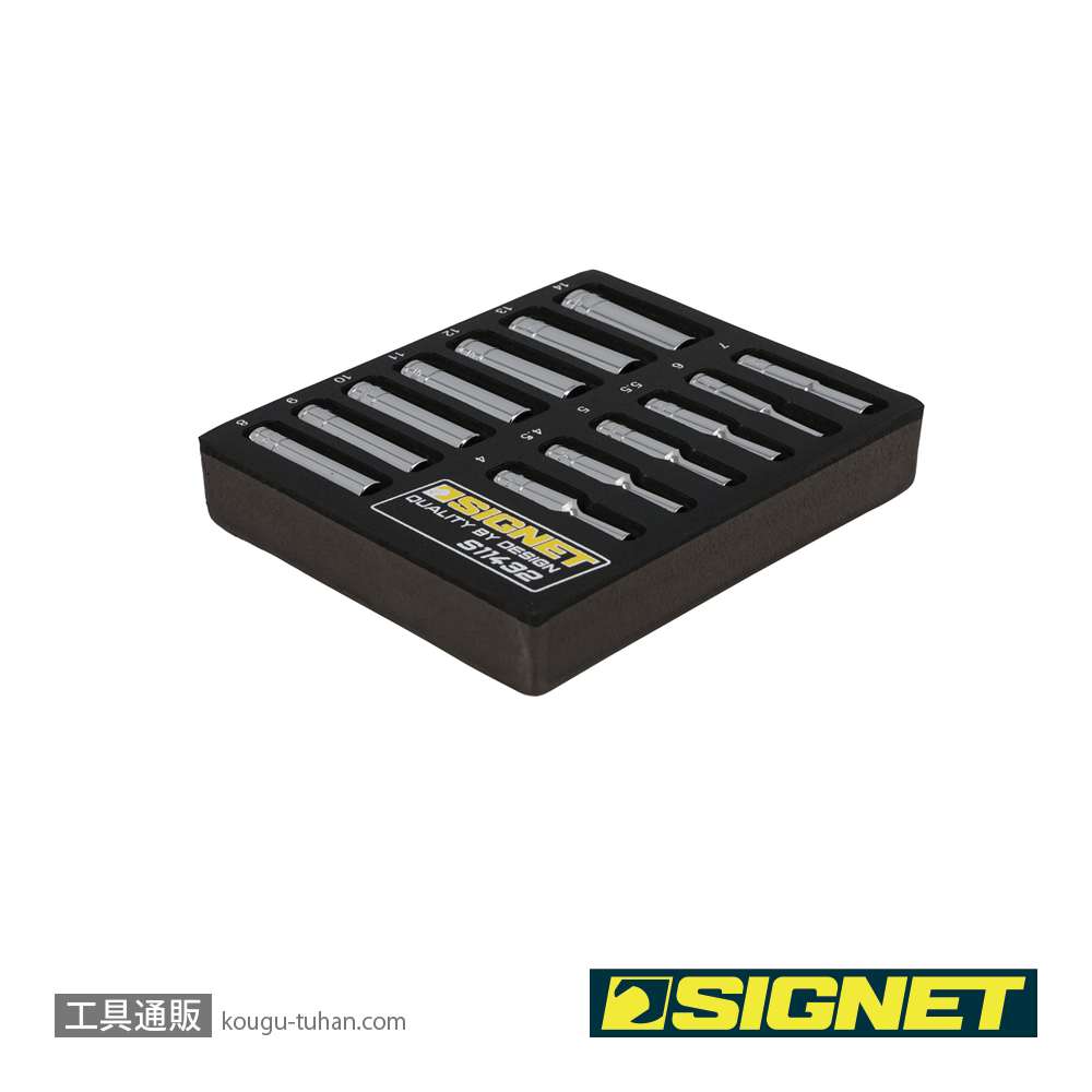 SIGNET 11432 1/4DR 13PC ディープソケットセット DESIGNトレーの画像