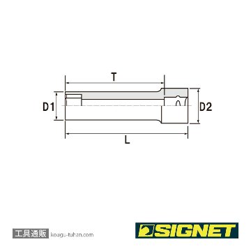 SIGNET 12419 3/8DR 19MM ディープソケットの画像