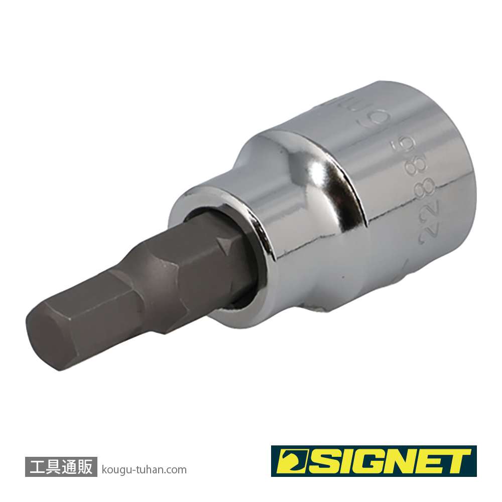 SIGNET 22886 (#22616) 3/8DR 6MM ヘックスビットソケットの画像