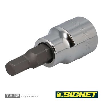 SIGNET 22886 (#22616) 3/8DR 6MM ヘックスビットソケットの画像