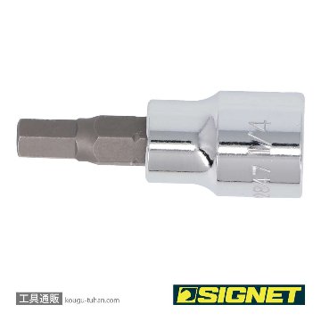 SIGNET 22847 (#22604) 3/8DR 1/4" ヘックスビットソケットの画像