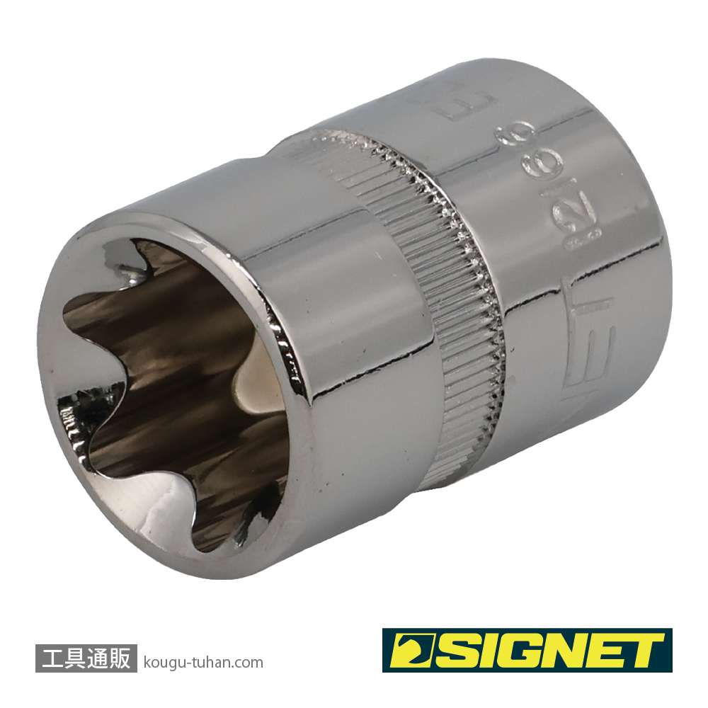 SIGNET 12166 3/8DR E20 ヘクスローブソケット (E型)の画像