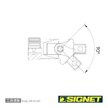 SIGNET 12558 3/8DR スプリング付ユニバーサルジョイントの画像