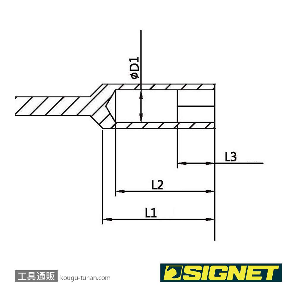 SIGNET 50780 ナットドライバー 10MMの画像