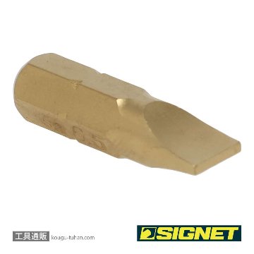 SIGNET 21446 1/4" チタンコーティングマイナスビット 6.5MMの画像