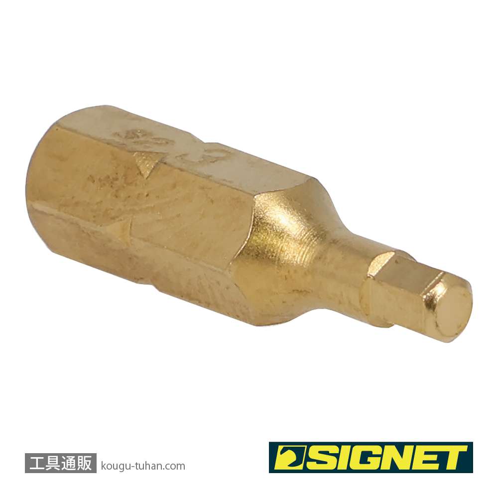 SIGNET 21454 1/4" チタンコーティングヘックスビット 3MMの画像