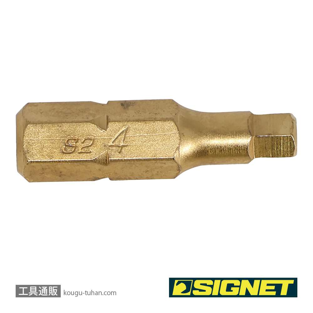 SIGNET 21455 1/4" チタンコーティングヘックスビット 4MMの画像