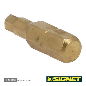 SIGNET 21455 1/4" チタンコーティングヘックスビット 4MMの画像