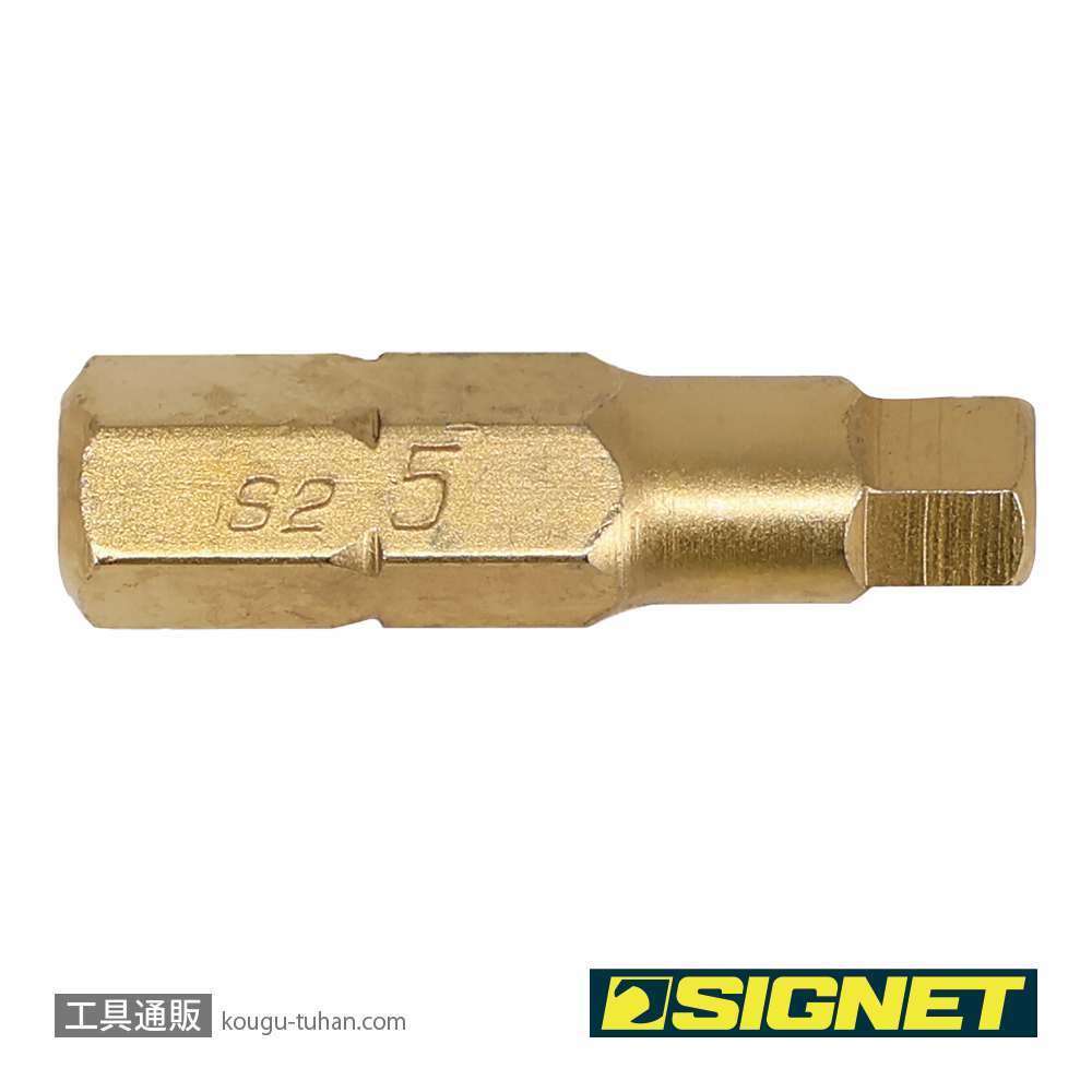 SIGNET 21456 1/4" チタンコーティングヘックスビット 5MMの画像