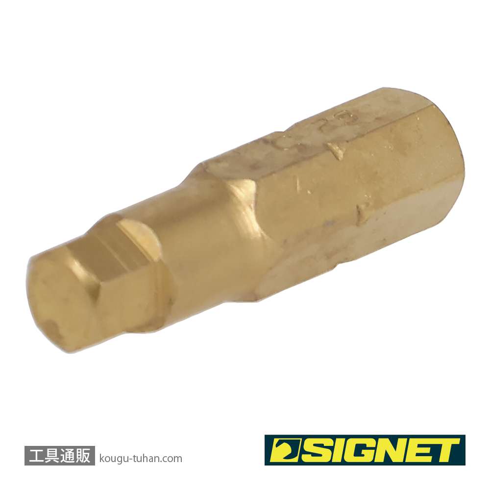 SIGNET 21456 1/4" チタンコーティングヘックスビット 5MMの画像