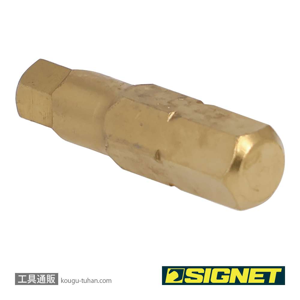 SIGNET 21456 1/4" チタンコーティングヘックスビット 5MMの画像