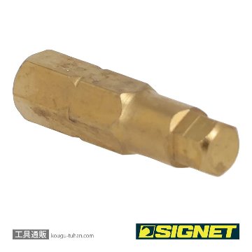 SIGNET 21456 1/4" チタンコーティングヘックスビット 5MMの画像