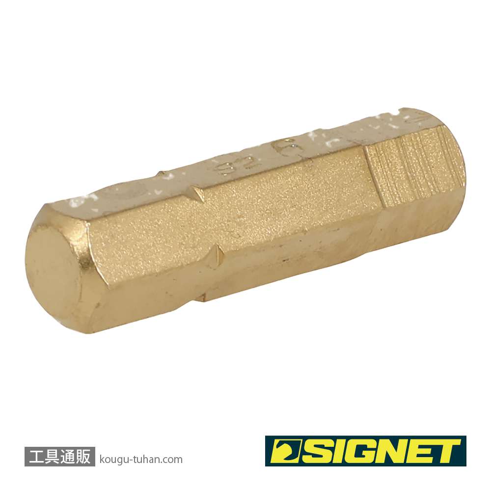 SIGNET 21457 1/4" チタンコーティングヘックスビット 6MMの画像